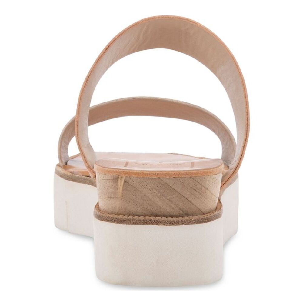 DOLCE VITA Womens Beige skin 1/2" Platform Parni Wedge Slide Sals 9.5 - Picture 2 of 4